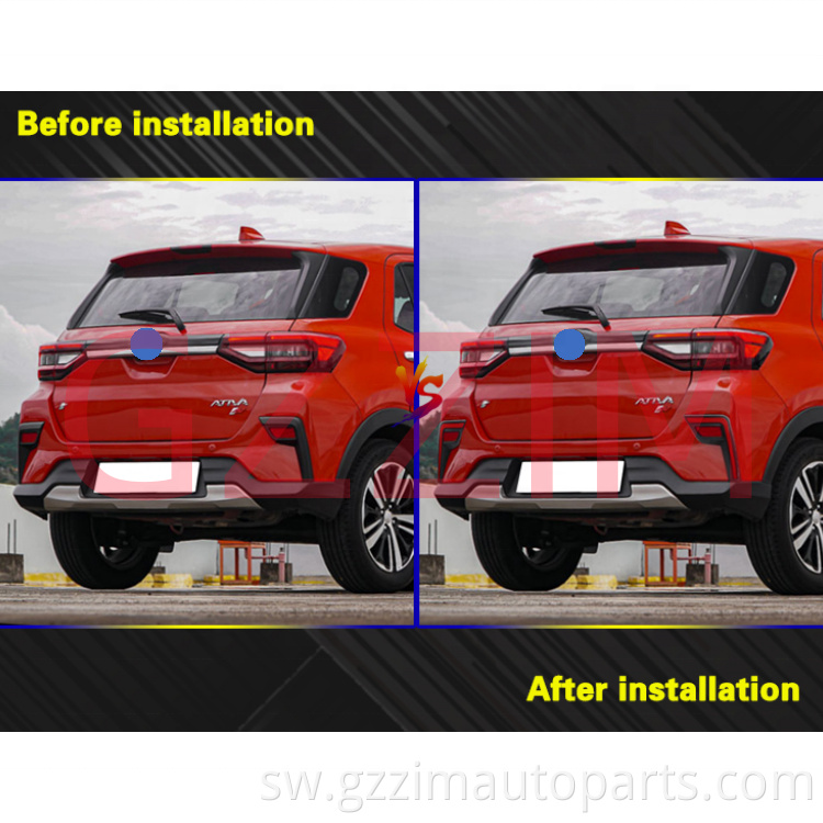 Sehemu za gari za gari zilisababisha taa ya nyuma ya bumper kwa Ativa